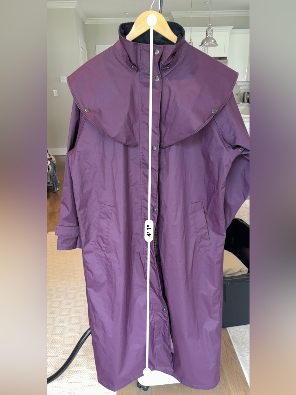 Jack Murphy Donegal Blackberry Waterproof Full Length Coat US 10 - Picture 12 of 12